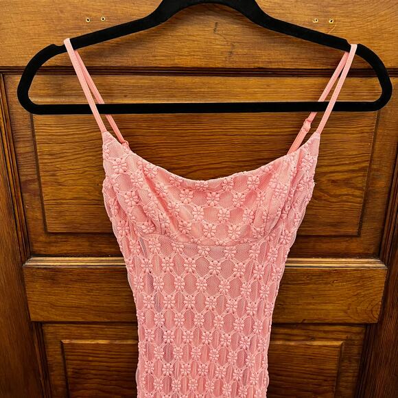 Bardot Adoni Mesh Midi Dress Lili Pink size XS NWT's $119 Women's - Picture 2 of 15